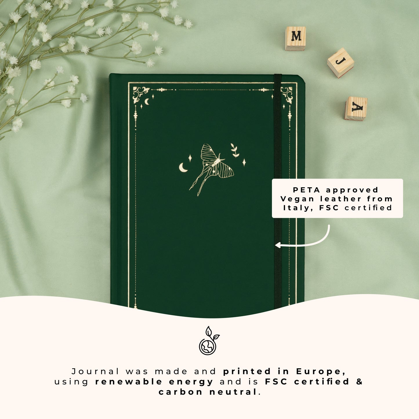 Poison Ivy Undated Premade Bullet Style Journal
