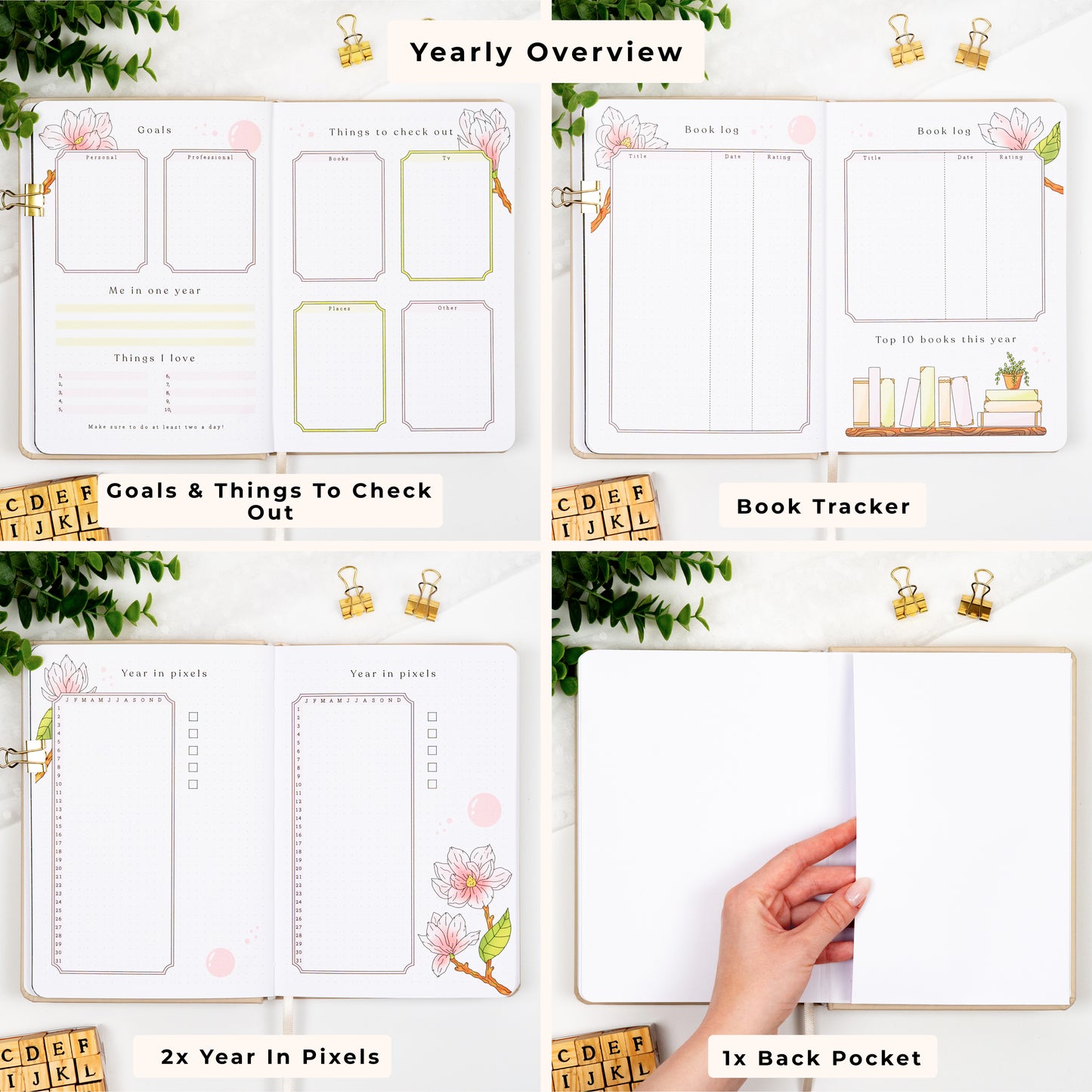 Colored Lavender Undated Premade Bullet Style Journal