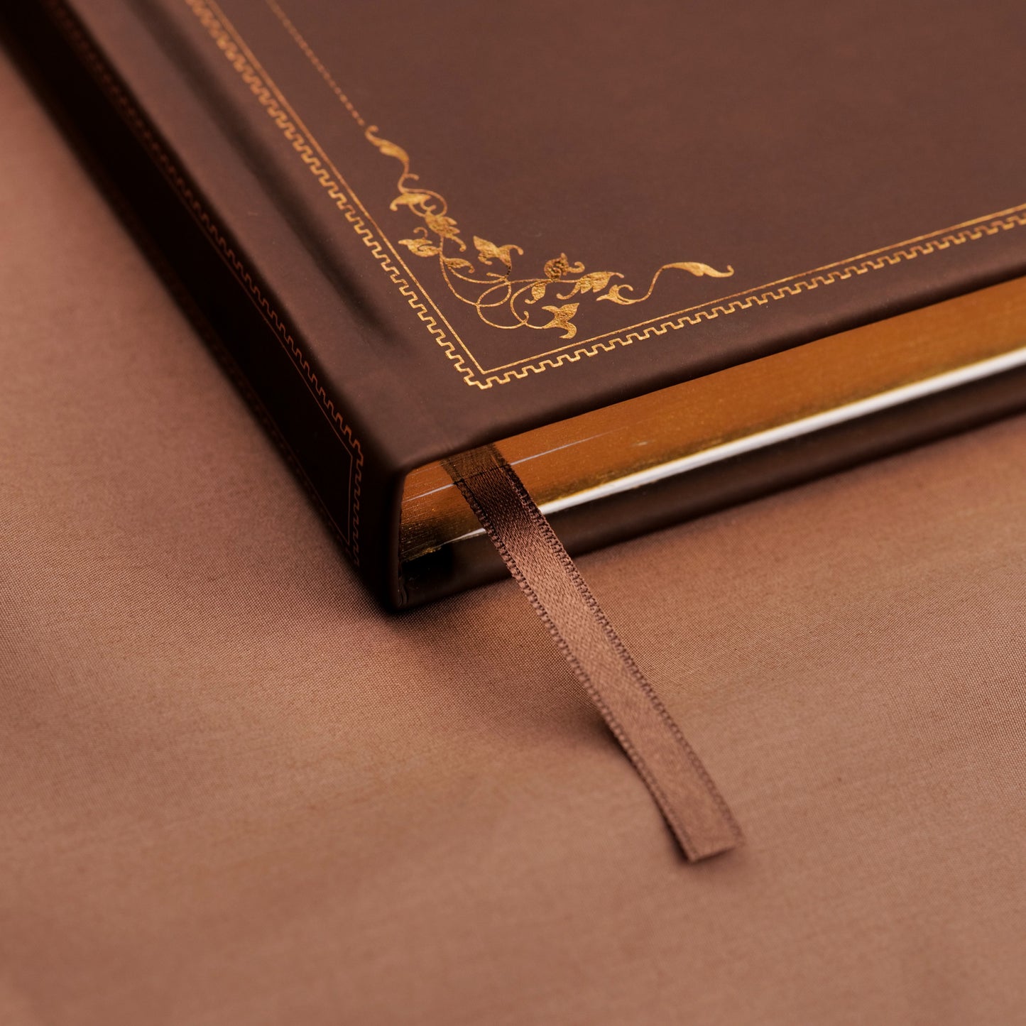 Brown & Gold Premade Travel Journal