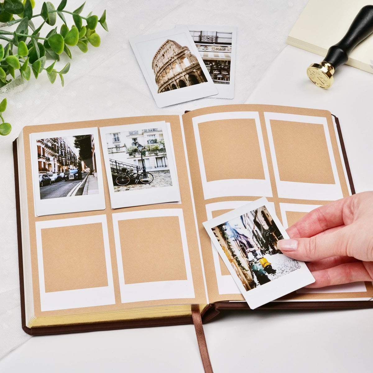 Memory Lane - place to add 20 polaroids from your travels.