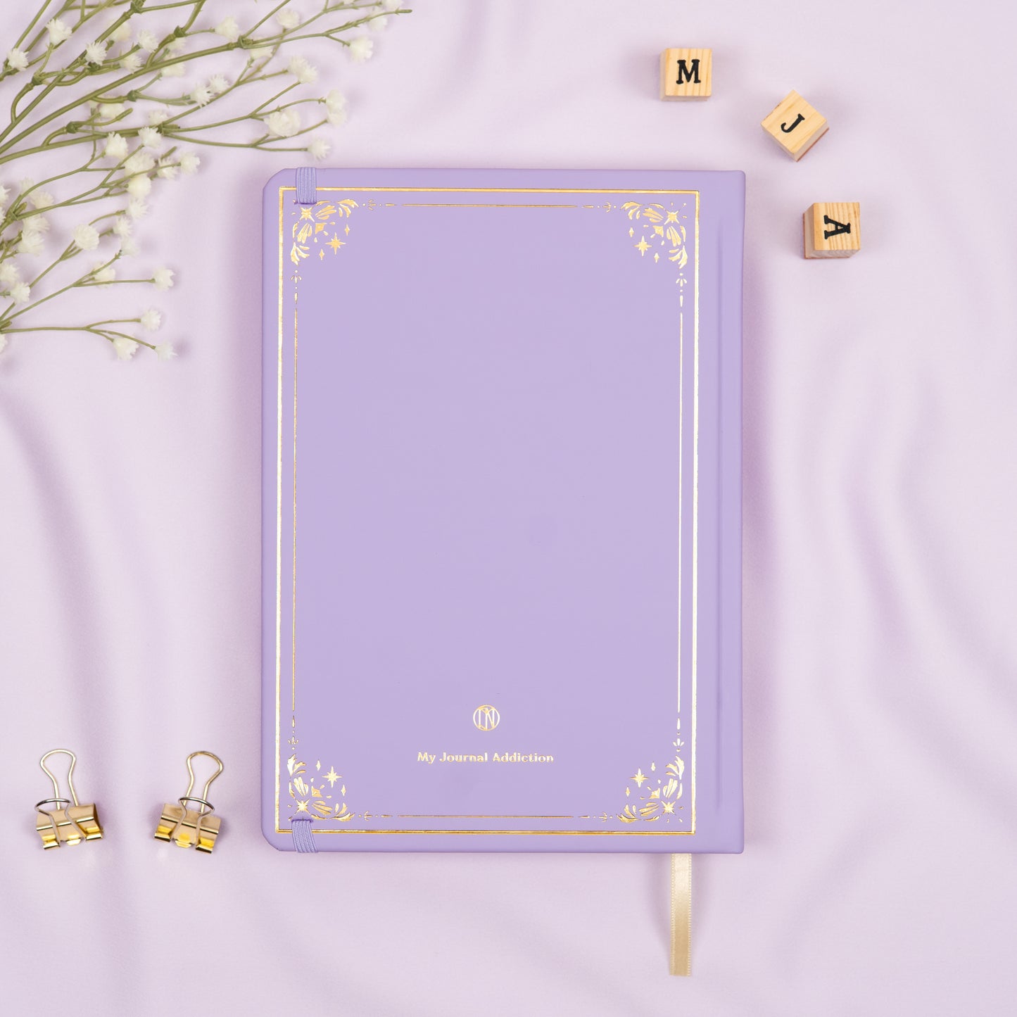 Colored Lavender Undated Premade Bullet Style Journal