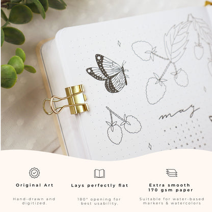 Matcha Latte 2024 Premade Bullet Style Journal