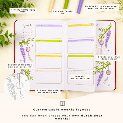 Honey Spice Undated Premade Bullet Style Journal