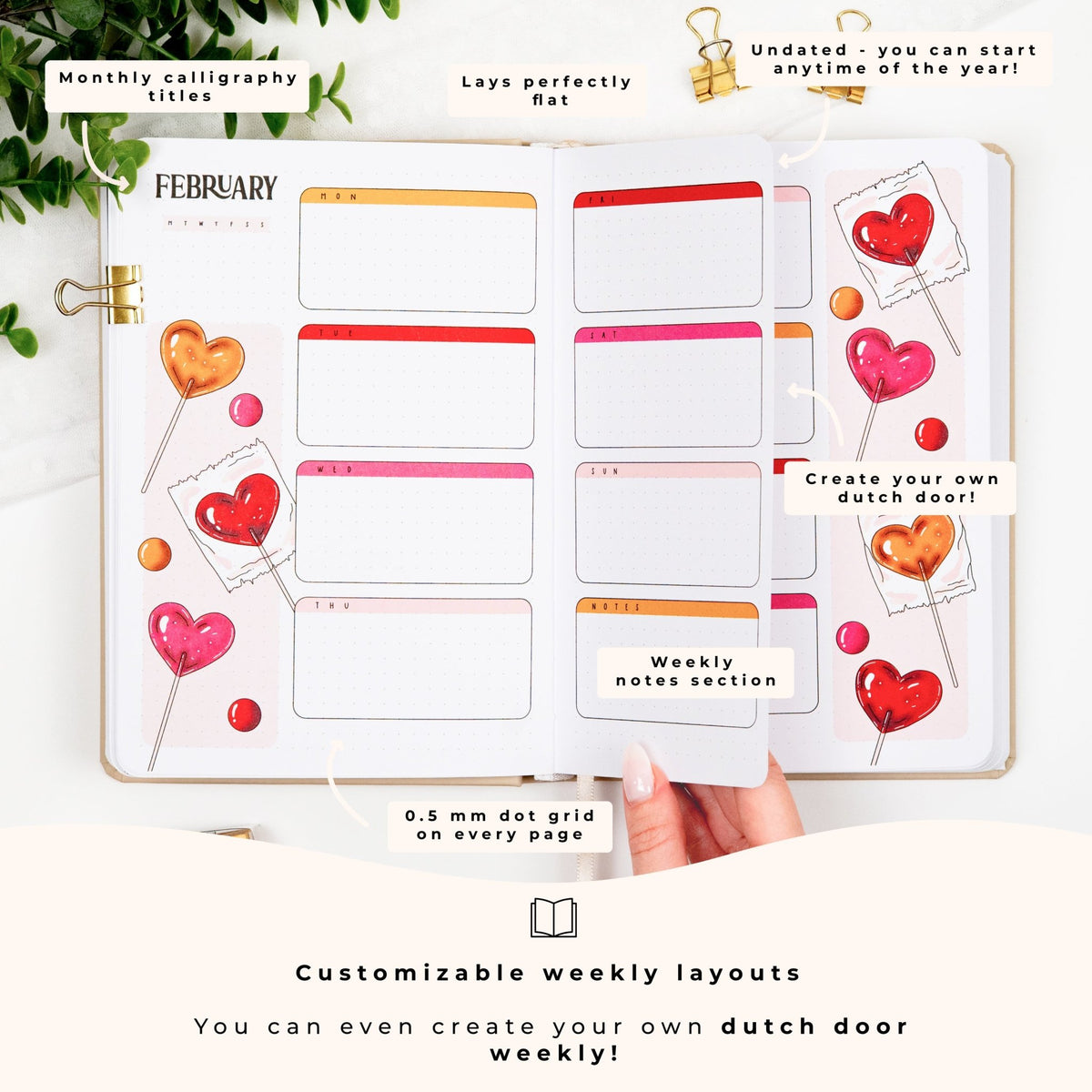 Undated Premade Bullet Style Journal - Lavender – My Journal Addiction