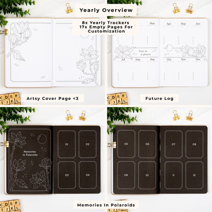 Cloud Undated Premade Bullet Style Journal