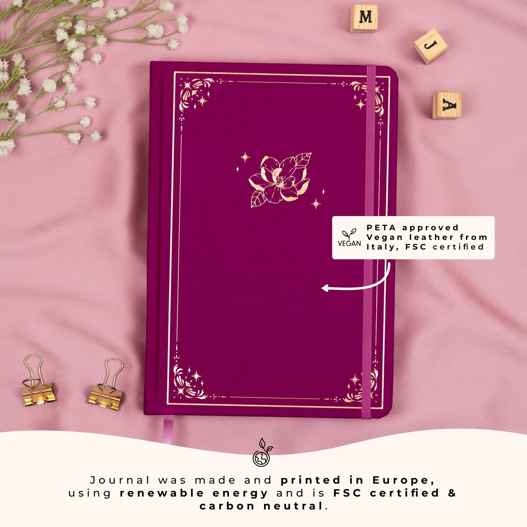 Premade Bullet Style Journal - Plum Undated A5 – My Journal Addiction