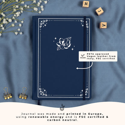 Midnight Undated Premade Bullet Style Journal