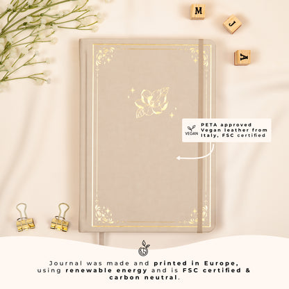 Colored Oat Undated Premade Bullet Style Journal