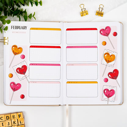 Colored Oat Undated Premade Bullet Style Journal