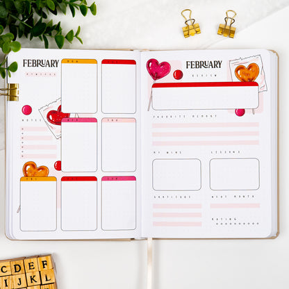 Colored Oat Undated Premade Bullet Style Journal