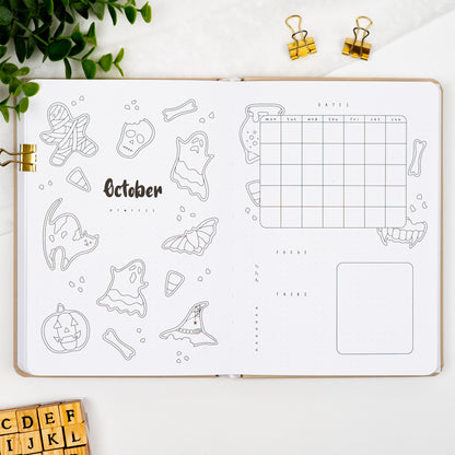 Cloud Undated Premade Bullet Style Journal