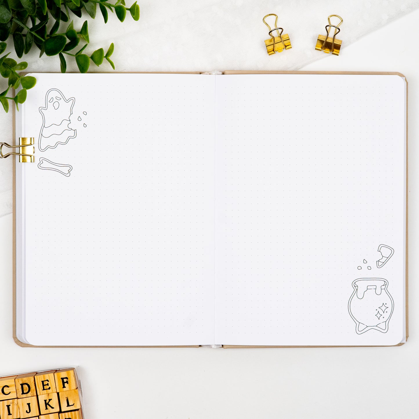 Cloud Undated Premade Bullet Style Journal