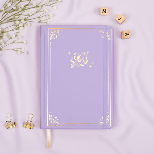 Lavender Undated Premade Bullet Style Journal
