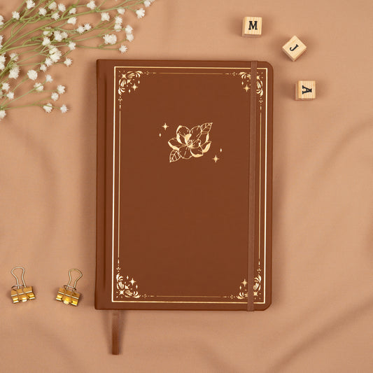 Cinnamon Undated Premade Bullet Style Journal