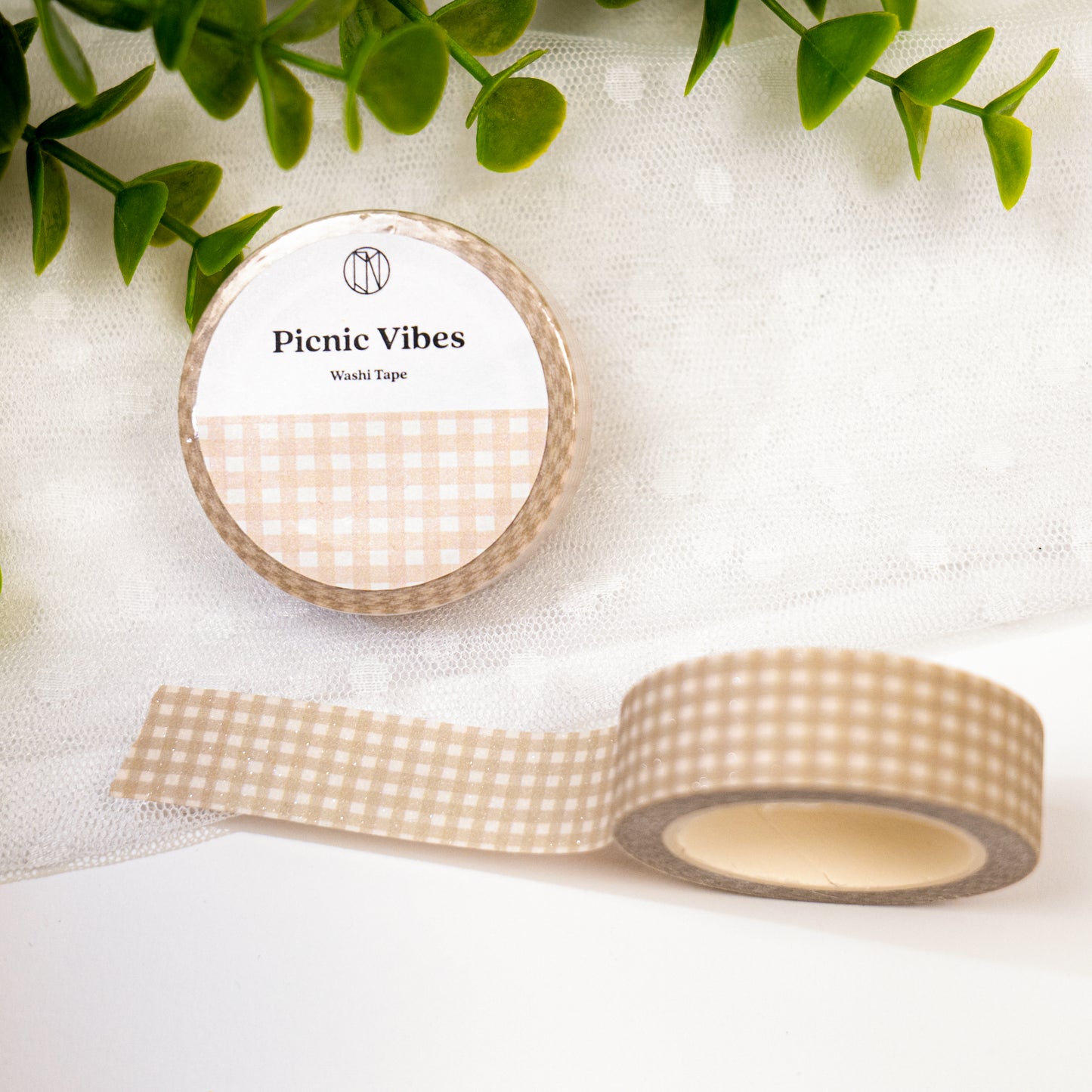 Picnic Vibes Washi Tape with Glitter