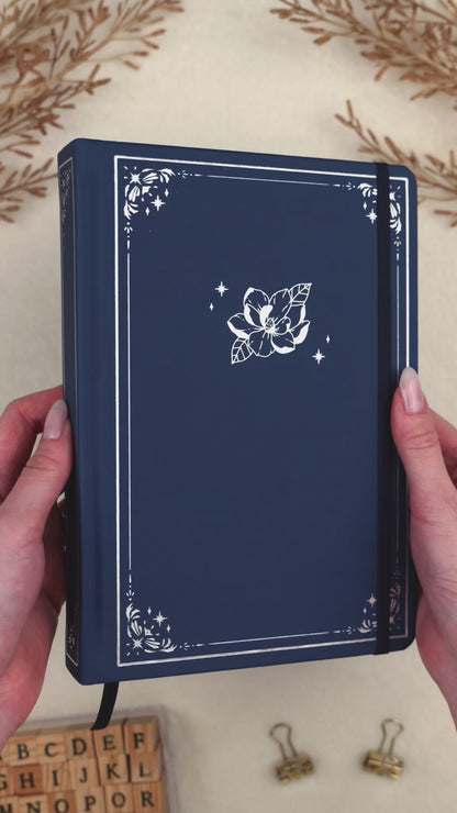 Midnight Undated Premade Bullet Style Journal