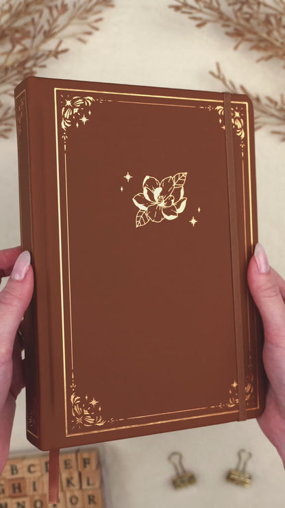 Cinnamon Undated Premade Bullet Style Journal